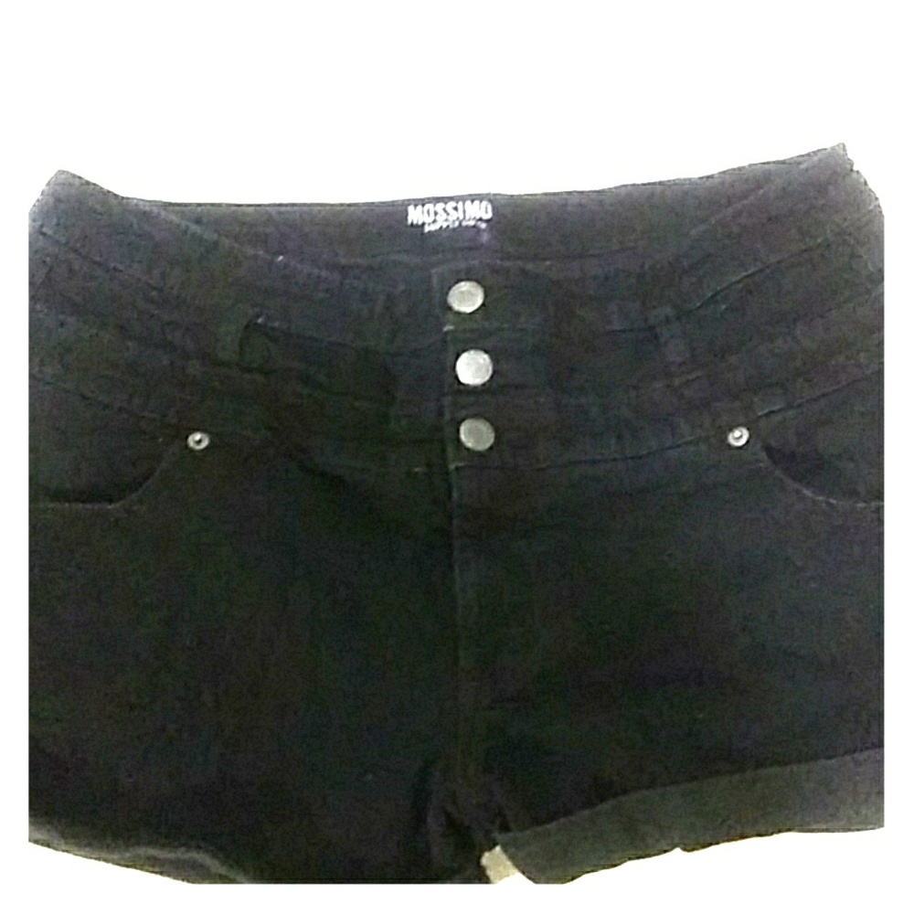 Black Jean shorts